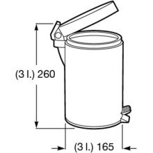 Мусорное ведро 3л Roca Hotels 815487001