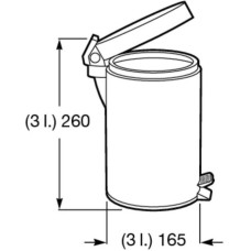 Мусорное ведро 3л Roca Hotels 815487001