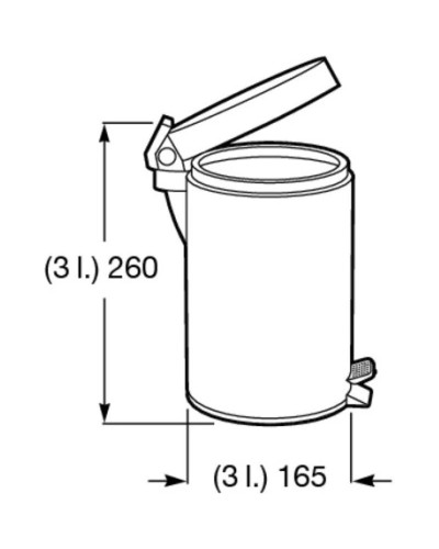 Мусорное ведро 3л Roca Hotels 815487001