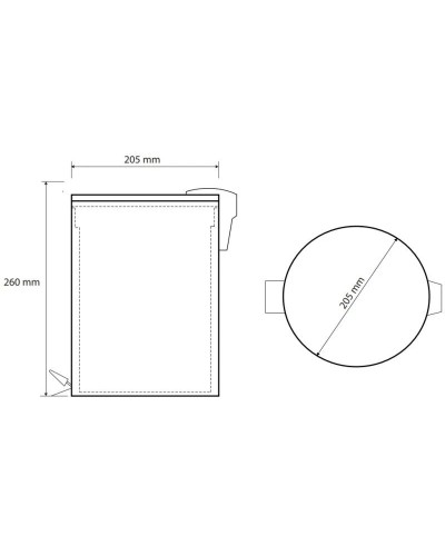 Мусорное ведро 5л Bemeta Coral 158315010