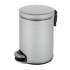 Ведро для мусора 5л Geralis V-PHH-B PUNTO серебро, кант хром