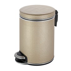 Ведро для мусора 5л Geralis V-RBH-B Ромб темное, кант хром