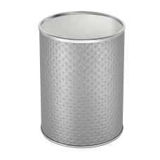 Ведро для мусора 3л открытое Geralis M-PHH-B PUNTO серебро, кант хром