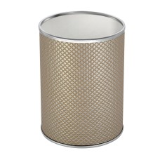 Ведро для мусора 3л открытое Geralis M-RBH-B Ромб темное, кант хром