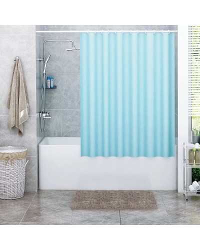 Штора для ванны WasserKRAFT Oder 180x200 SC-30201 Голубая
