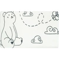 Коврик для ванной комнаты Fixsen Teddy Air 50x80 FX-6001T Белый