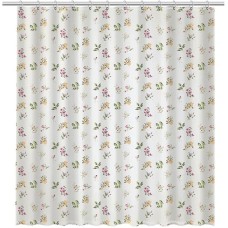 Шторка для ванны Fixsen Design Flora FX-1507 180х200 Белая с цветами