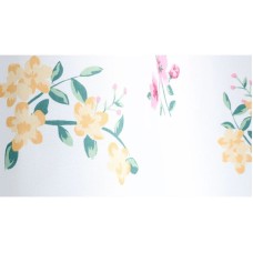 Шторка для ванны Fixsen Design Flora FX-1507 180х200 Белая с цветами