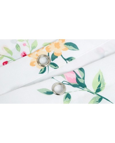 Шторка для ванны Fixsen Design Flora FX-1507 180х200 Белая с цветами