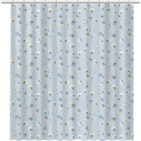 Шторка для ванны Fixsen Design Garden FX-1509 180х200 Голубая с цветами