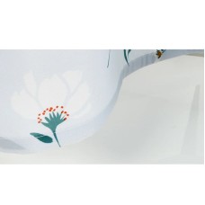 Шторка для ванны Fixsen Design Garden FX-1509 180х200 Голубая с цветами