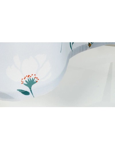 Шторка для ванны Fixsen Design Garden FX-1509 180х200 Голубая с цветами