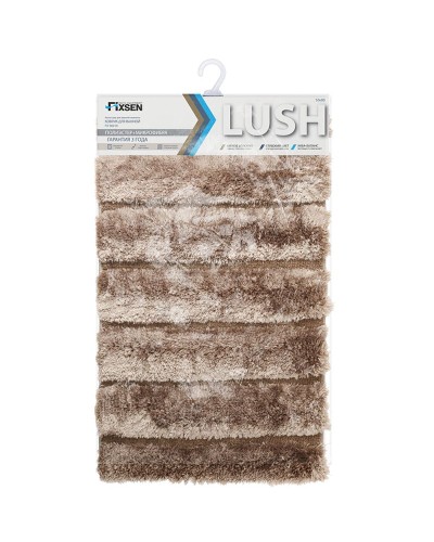 Коврик для ванной комнаты Fixsen Lush FX-9001K 50х80 Коричневый