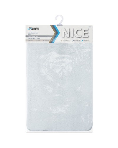 Коврик для ванной комнаты Fixsen Nice FX-9002C 50х80 Серый