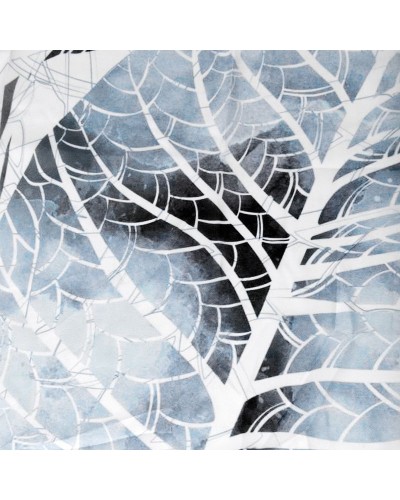 Штора для ванны WasserKRAFT Glan 180х200 SC-51101 Листья