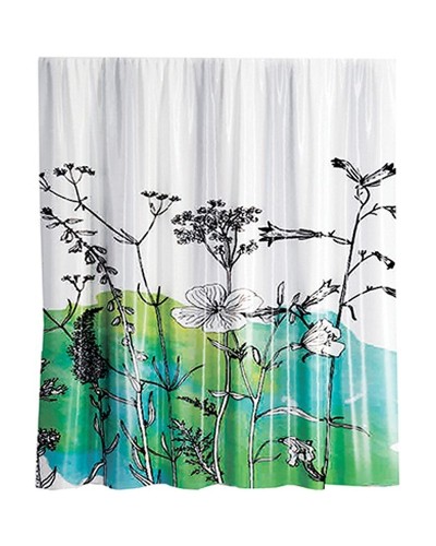 Штора для ванны WasserKRAFT Dill 180х200 SC-39101 Полевые цветы