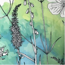 Штора для ванны WasserKRAFT Dill 180х200 SC-39101 Полевые цветы