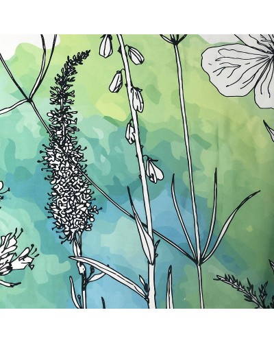 Штора для ванны WasserKRAFT Dill 180х200 SC-39101 Полевые цветы