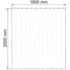 Штора для ванны WasserKRAFT Dinkel 180х200 SC-46101 Кактусы
