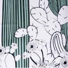 Штора для ванны WasserKRAFT Dinkel 180х200 SC-46101 Кактусы