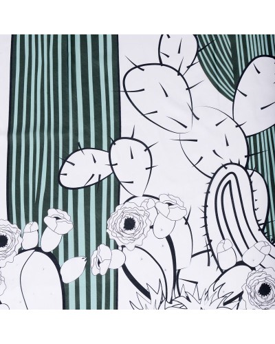 Штора для ванны WasserKRAFT Dinkel 180х200 SC-46101 Кактусы