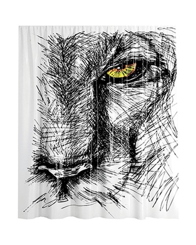 Штора для ванны WasserKRAFT Isar 180х200 SC-73101 Животный