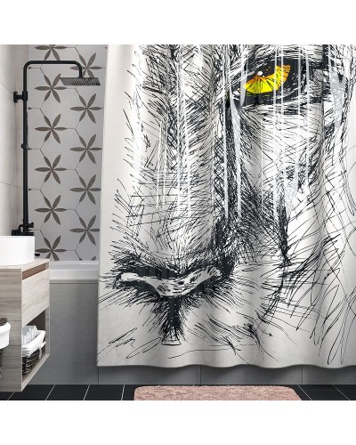 Штора для ванны WasserKRAFT Isar 180х200 SC-73101 Животный