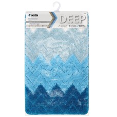 Коврик для ванной комнаты Fixsen Deep 50x80 FX-5003C Голубой