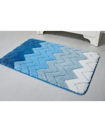 Коврик для ванной комнаты Fixsen Deep 50x80 FX-5003C Голубой