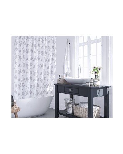 Шторка для ванны Fixsen Laguna FX-1501A Серая