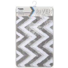 Коврик для ванной комнаты Fixsen River 800х500 FX-5004K Серый