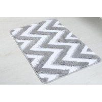 Коврик для ванной комнаты Fixsen River 800х500 FX-5004K Серый