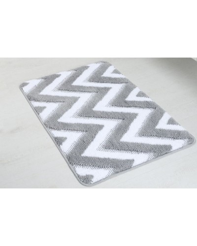 Коврик для ванной комнаты Fixsen River 800х500 FX-5004K Серый