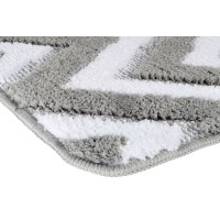 Коврик для ванной комнаты Fixsen River 800х500 FX-5004K Серый