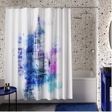 Штора для ванны WasserKRAFT Lossa 180х200 SC-81103 Белая