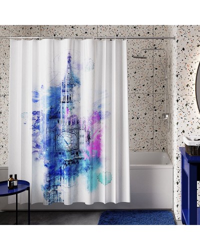 Штора для ванны WasserKRAFT Lossa 180х200 SC-81103 Белая