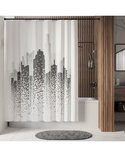 Штора для ванны WasserKRAFT Leine 180х200 SC-38101 Белая