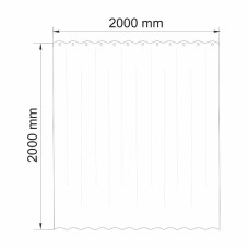 Штора для ванны WasserKRAFT Vils 200х200 SC-10102 Бежевая