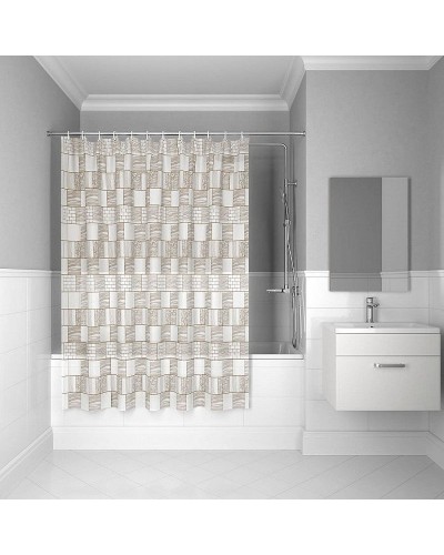 Шторка для ванны Iddis Promo P30PV11i11 180х180 Бежевая