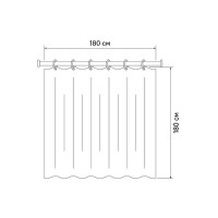 Шторка для ванны Iddis Promo 180x180 P23PV11i11 Белая