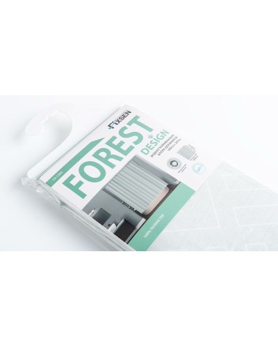 Шторка для ванны Fixsen Forest FX-1503 200х180 Серая