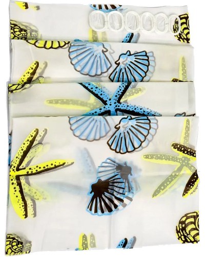 Штора для ванны Haiba HB75061 Морские звезды