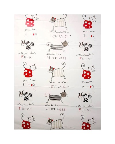 Штора для ванны Haiba HB75062 Коты