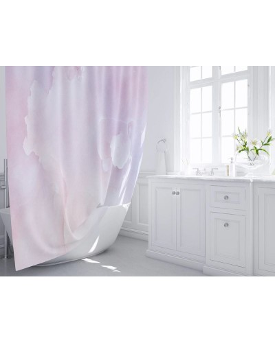 Шторка для ванны Fixsen Lady FX-2517 200х180 Розовая