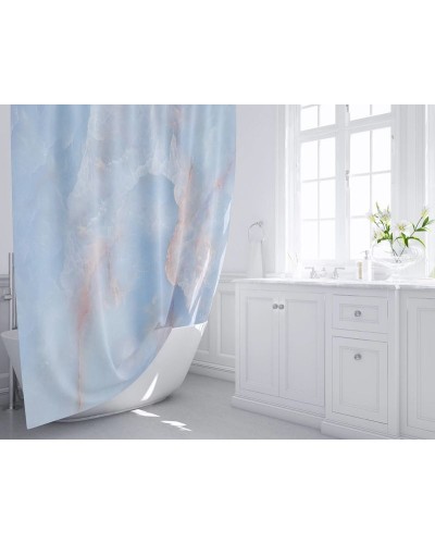 Шторка для ванны Fixsen Onyx FX-2516 200х180 Голубая