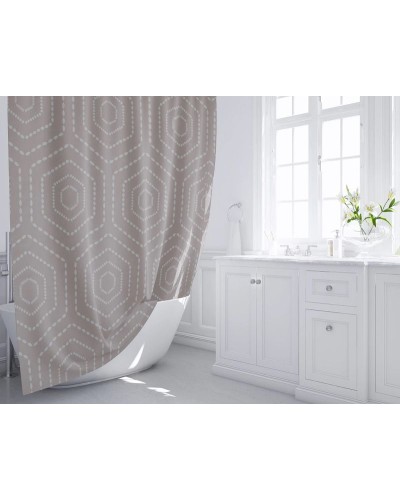 Шторка для ванны Fixsen Actual FX-1512 200х180 Бежевая