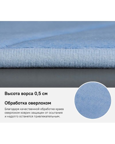 Коврик для ванной комнаты Iddis Basic 50х80 B24P580i12 Голубой