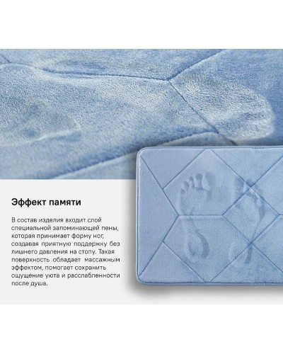 Коврик для ванной комнаты Iddis Basic 50х80 B24P580i12 Голубой