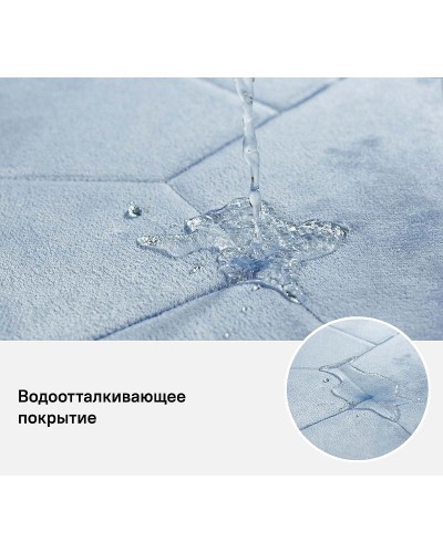 Коврик для ванной комнаты Iddis Basic 50х80 B24P580i12 Голубой