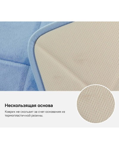 Коврик для ванной комнаты Iddis Basic 50х80 B24P580i12 Голубой